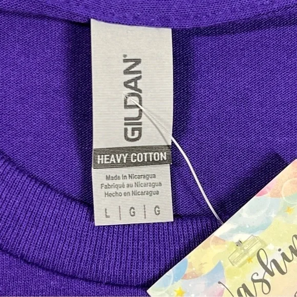 The Blind Medium | Purple Short Sleeve T Skeleton Heart Hands Graphic Print - Picture 9 of 11